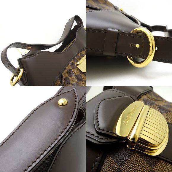 Louis Vuitton Damier Sistina MM Ebene Shoulder Bag Brown - Picture 4 of 6